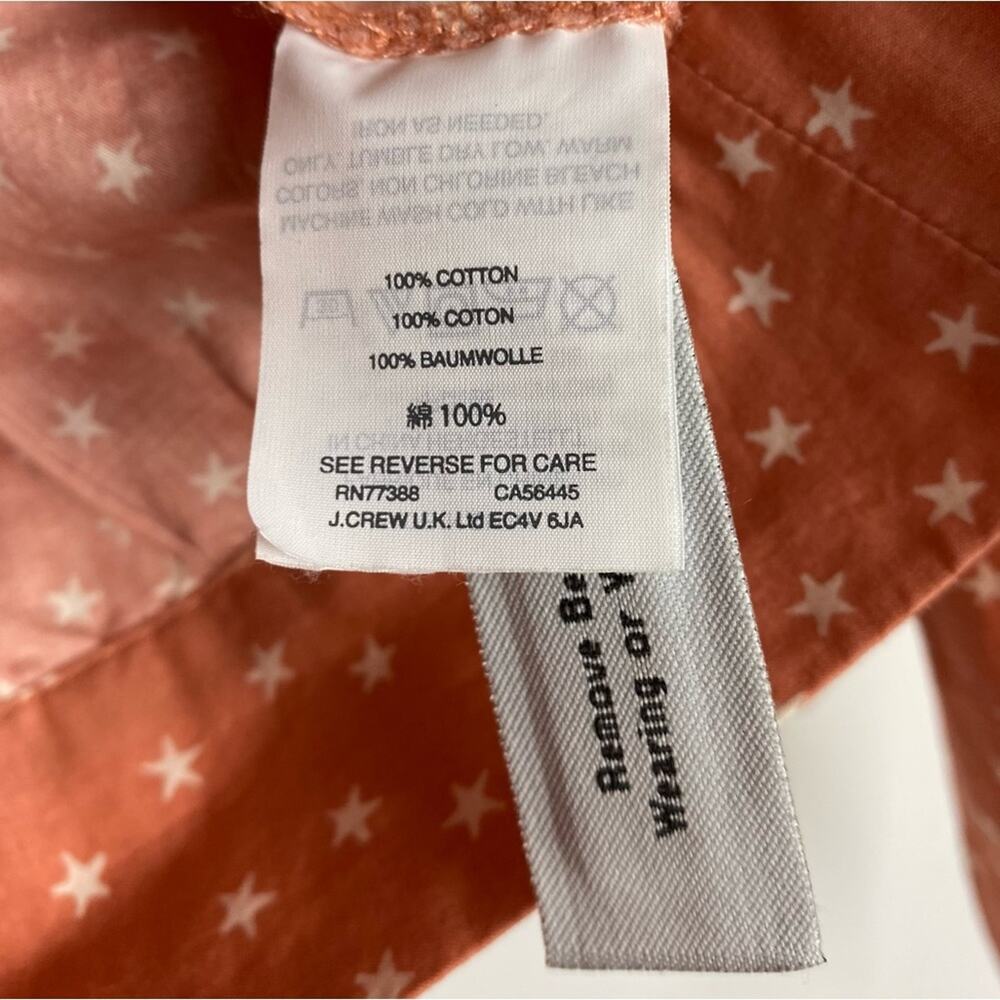 Madewell Star Scatter Wrap Top Coral Orange Womens Size Small - Picture 6 of 11